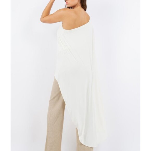 Betsy Moss "Penelope" Asymmetric Top - Picture 2 of 3